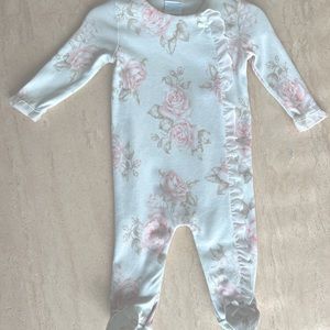 Edgehill collection floral ruffle onesie